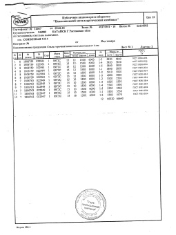 Серт. лист гк 10х1,5х6
