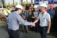 Награждение сотрудников логистического комплекса