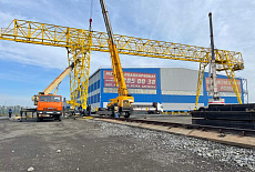 Монтаж козлового крана