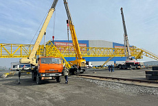 Монтаж козлового крана