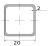 Труба профильная 20*20*2,0 Труба профильная 20*20*2,0